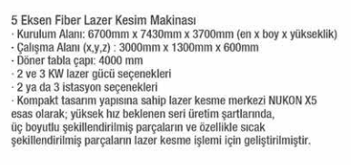 Fiber Lazer Kesim Makinası